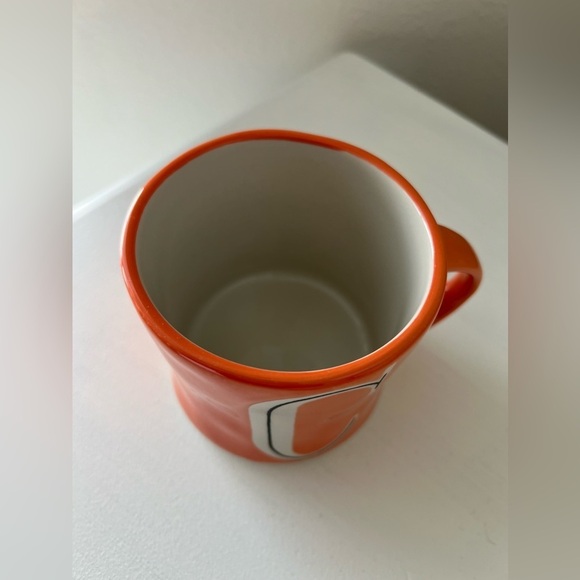 Anthropologie | Hand Painted Initial Mug Monogram Letter “C” Orange - Picture 5 of 8